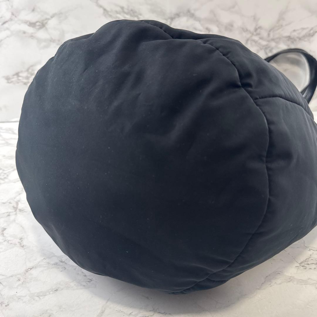 BALLY Nylon Python Embossed Leather Tote Bag Blac… - image 9