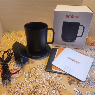 Ember Temperature Control Smart Mug 2 Black 10 Oz Complete With Box, Charger 
