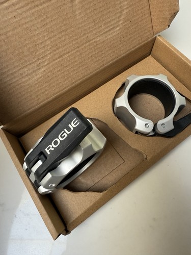 ROGUE Aluminium Lockdown Langhantelhalsbänder - NEU UVP 62£
