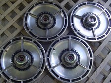 Four Vintage 1964 64 Chevrolet Chevy Impala Chevelle Ss Hubcaps Wheel Covers