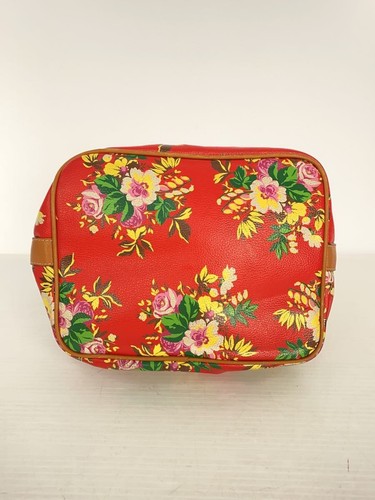 KENZO Shoulder Bag Leather RED Floral Pattern - Picture 4 of 9