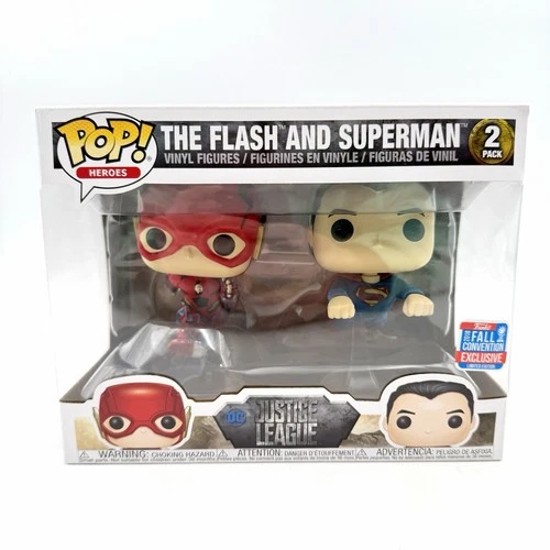 Funko Pop! Heroes: DC Justice League -The Flash and Superman 2018 Fall Exclusive