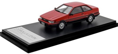 Hi Story 1/43 Toyota Corolla Levin AE86 2door GT APEX 1983 Red Black HS522RE