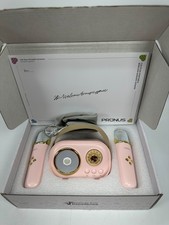 PRUNUS C20 Mini Karaoke Machine  Bluetooth Speaker Mic for Kids Pink