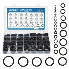 1566Pcs of 27 Varieties O-Ring Seal Kit in Nitrile Rubber Material for... 