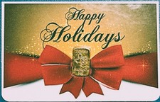 2g .999 Gold Bar TGR Texas Gold Refinery Assay Holiday Gift Card USA Made 5471.10 per troy oz
