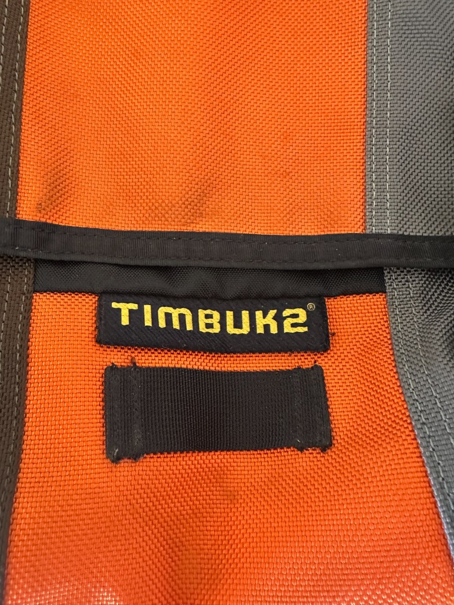 VTG Timbuk2 Classic Small Messenger Bag Orange Brown 20”x12” Great