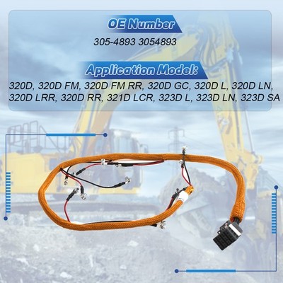 305-4893 Injector Wire Harness For 320D E320D Excavator C6.4