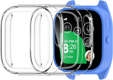 2 Pack Case Compatible for Verizon Gizmo Watch 3 Adventure Screen Protector