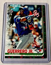 2019 Topps Holiday - SP Variation Vladimir Guerrero Jr. #HW167 Candy Cane Bat...