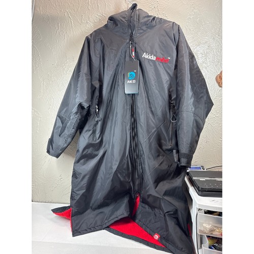 Akida Robe Oversized Coat Waterproof Surf Poncho Swim Dry Warm Coat Jacket Small
