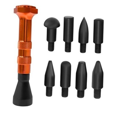 10 PCS DIY Paintless Dent Repair Kit, Metal Tap Down Pen Dent Remover with 9 