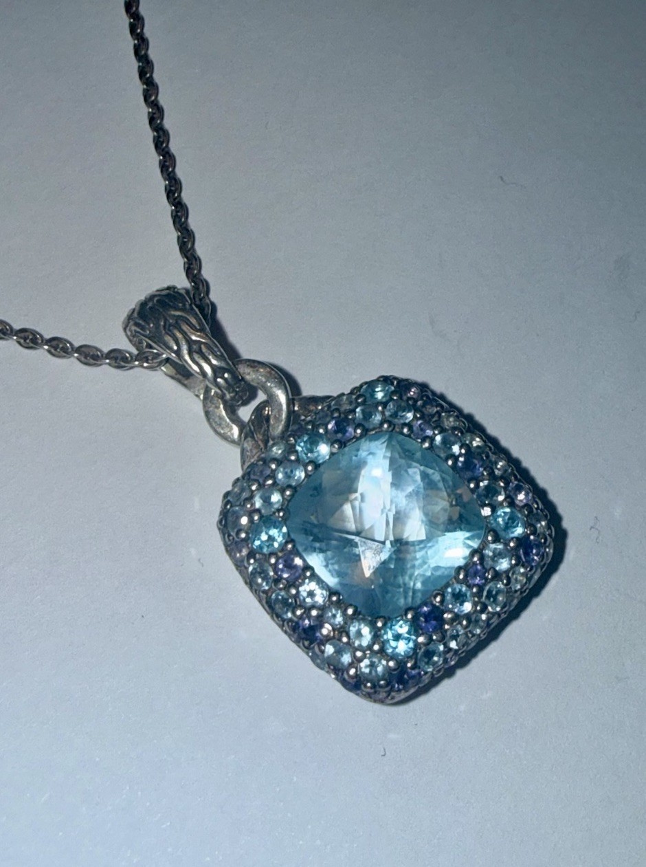 JOHN HARDY Solid Sterling Silver Batu Klasik Blue… - image 2