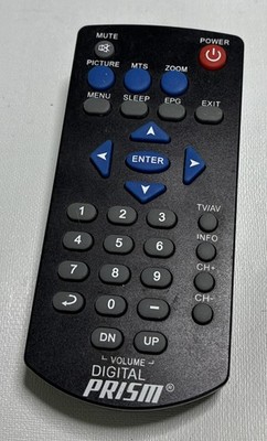 Digital Prism Remote Control for Portable Lcd Tv ATSC   710 Tested