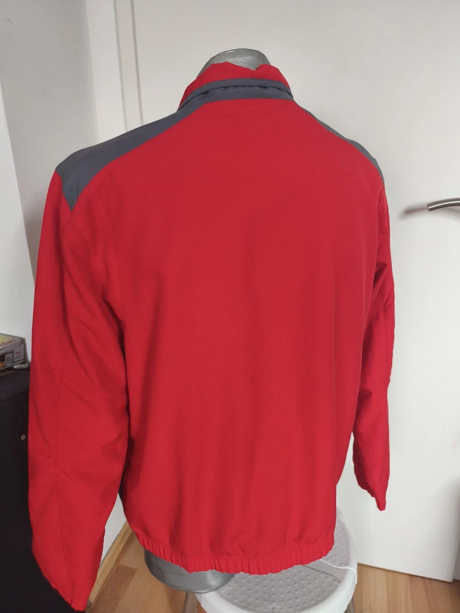 Vintage Nike Trainingsanzug Herren L Rot Grau Tracksuit Jacke Hose Retro Y2K