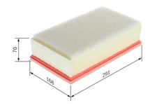 LUFTFILTER FÜR RENAULT ESPACE V (JR ) - BOSCH F 026 400 790