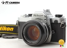 Read [Exc+5] Nikon FM Silver 35mm SLR Film Camera Ai 50mm f1.4 Lens From JAPAN