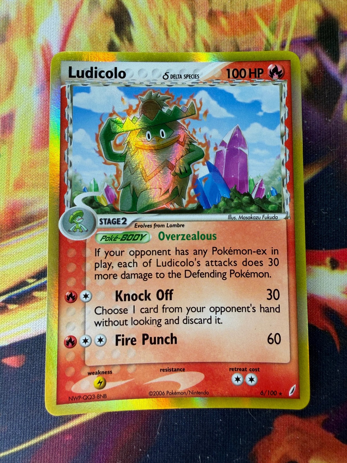 Ludicolo 6/100 NM Holo Rare Crystal Guardians 2006 Pokemon TCG