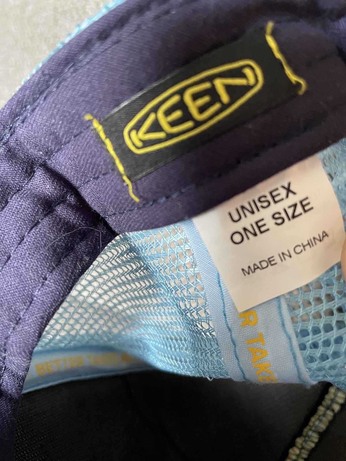 Cappello Berretto KEEN Blu Regolabile Snap Back Outdoor Escursionismo Montagna Scena