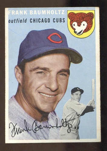 Frank Baumholtz #60 1954 Topps card