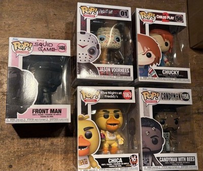 Bundle 5x Funko POP! Horror Chucky 56 Jason 01 Frontman 1486 Candyman 1158 Chica
