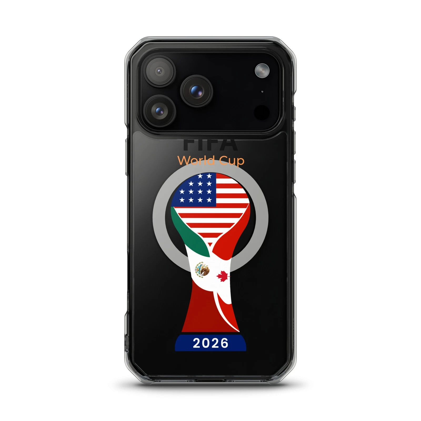 Soccer World Cup 2026 MagSafe® clear case for iPhone®