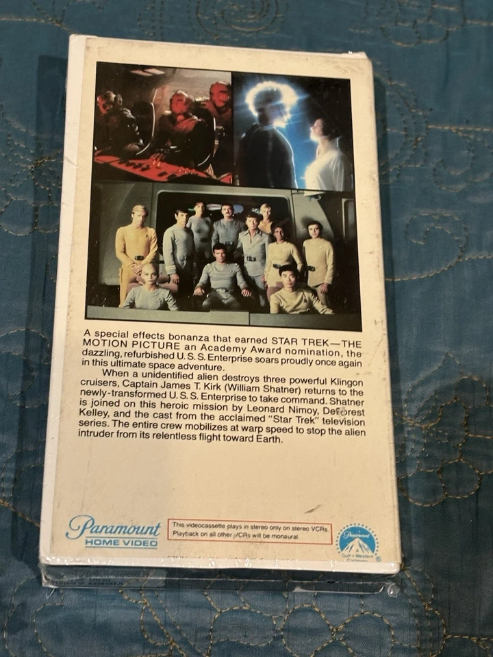 New Star Trek The Motion Pictures VHS Tape Factory Sealed Paramount Sticker - Image 2 of 4