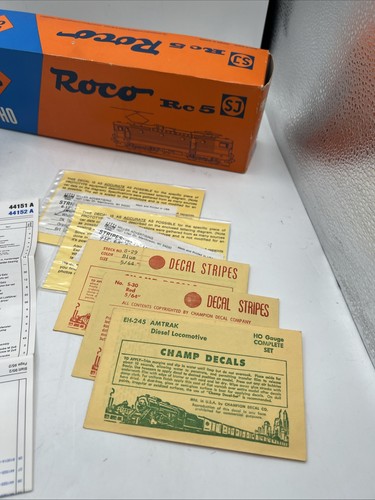Roco SJ RC5 Model Train Electric Locomotive 43520 HO Scale W/Box & Paperwork - Picture 5 of 19