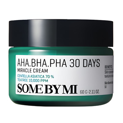 SOME BY MI AHA BHA PHA 30 Days Miracle Cream 60g / K-Beauty / Free Gift