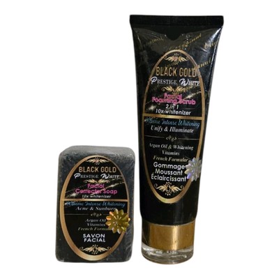 Black gold prestige face corrector soap, Foamy Facial Scrub 