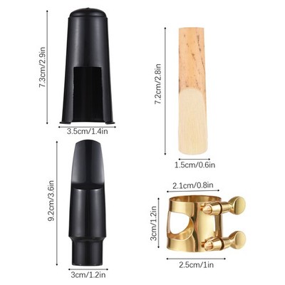 Altsaxophon-Mundstück-Set Altsaxophon-Mundstück Mit Blattschraube R5C5