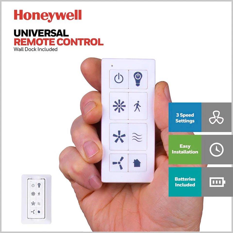 Honeywell Carmel Ceiling Fan, Quiet Motor and Remote Control, 48" (Open Box) - Image 4 of 4