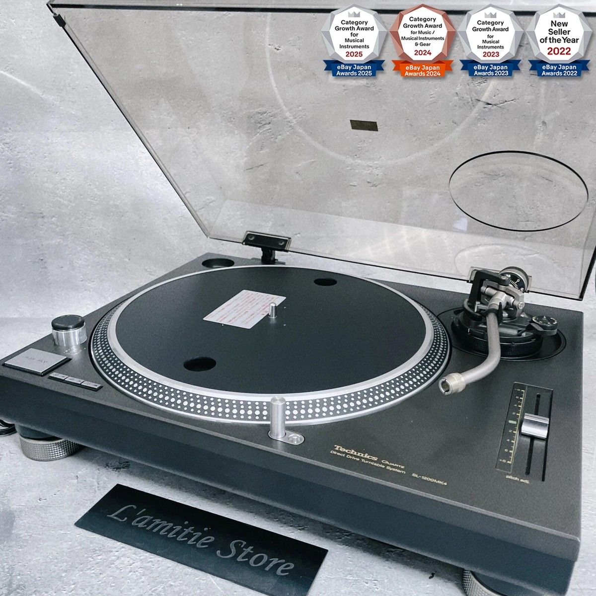 Technics SL-1200MK4-K Quartz Direct Drive Turntable Record Player