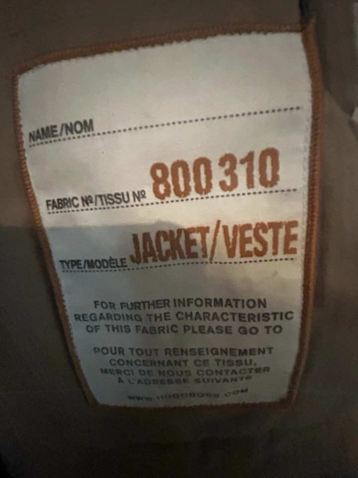 Véritable veste Hugo Boss Taille 52 en Cuir - Photo 4/4