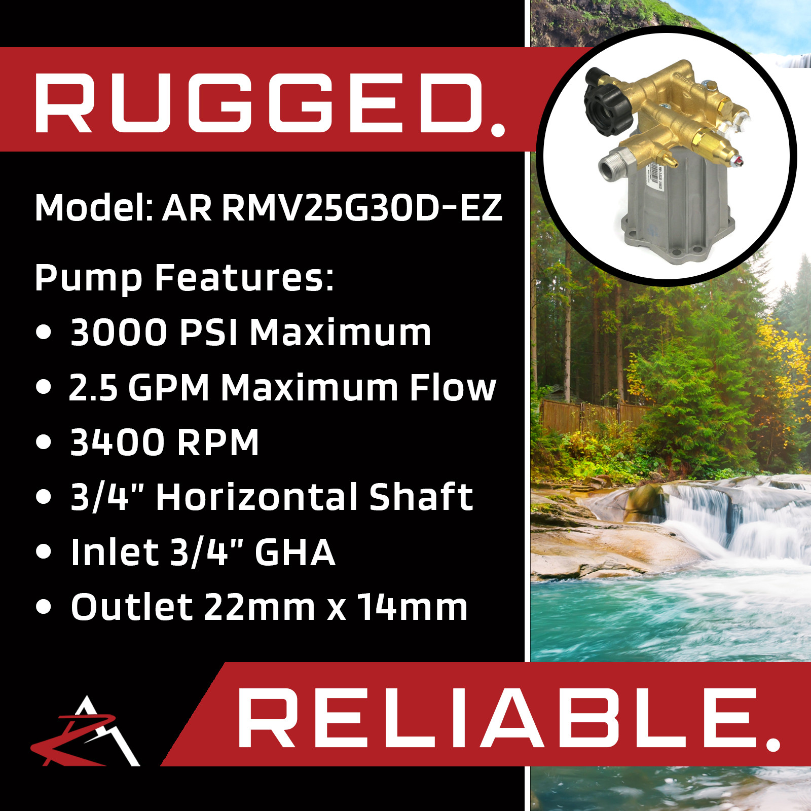 Annovi Reverberi 3000 PSI Pressure Washer Water Pump fits Proforce PW0102350