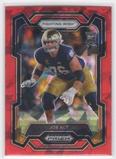 #110 2024 Prizm Draft Picks Red Ice * Joe Alt Rookie