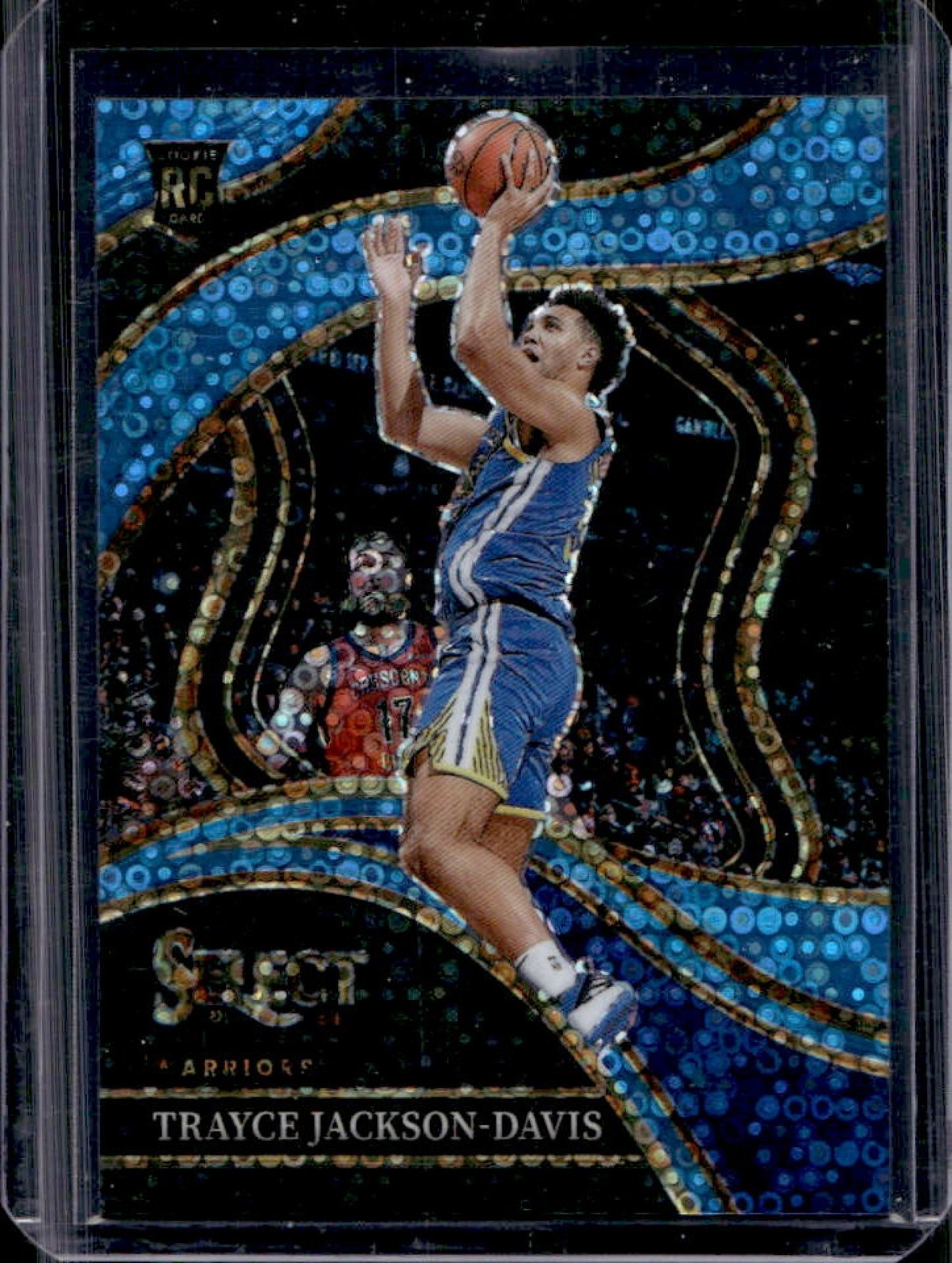 2023-24 Select Trayce Jackson-Davis RC Light Blue Disco Prizm Courtside #/99