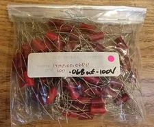 100 Qty 0.068 uF 68nF 100v Film Capacitor Electronix Express  14mp100.068u NOS
