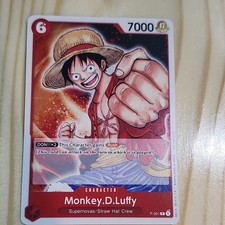 Bandai One Piece CCG Monkey.D.Luffy P-001 Character Card Straw Hat Crew 7000