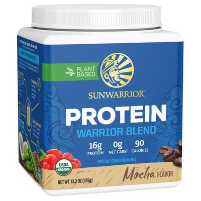 Sunwarrior Protein Warrior Blend, pflanzliches Eiweiß, Mokka - 375 g