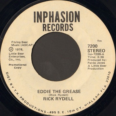 Rick Rydell - Eddie The Grease (7'', Promo)