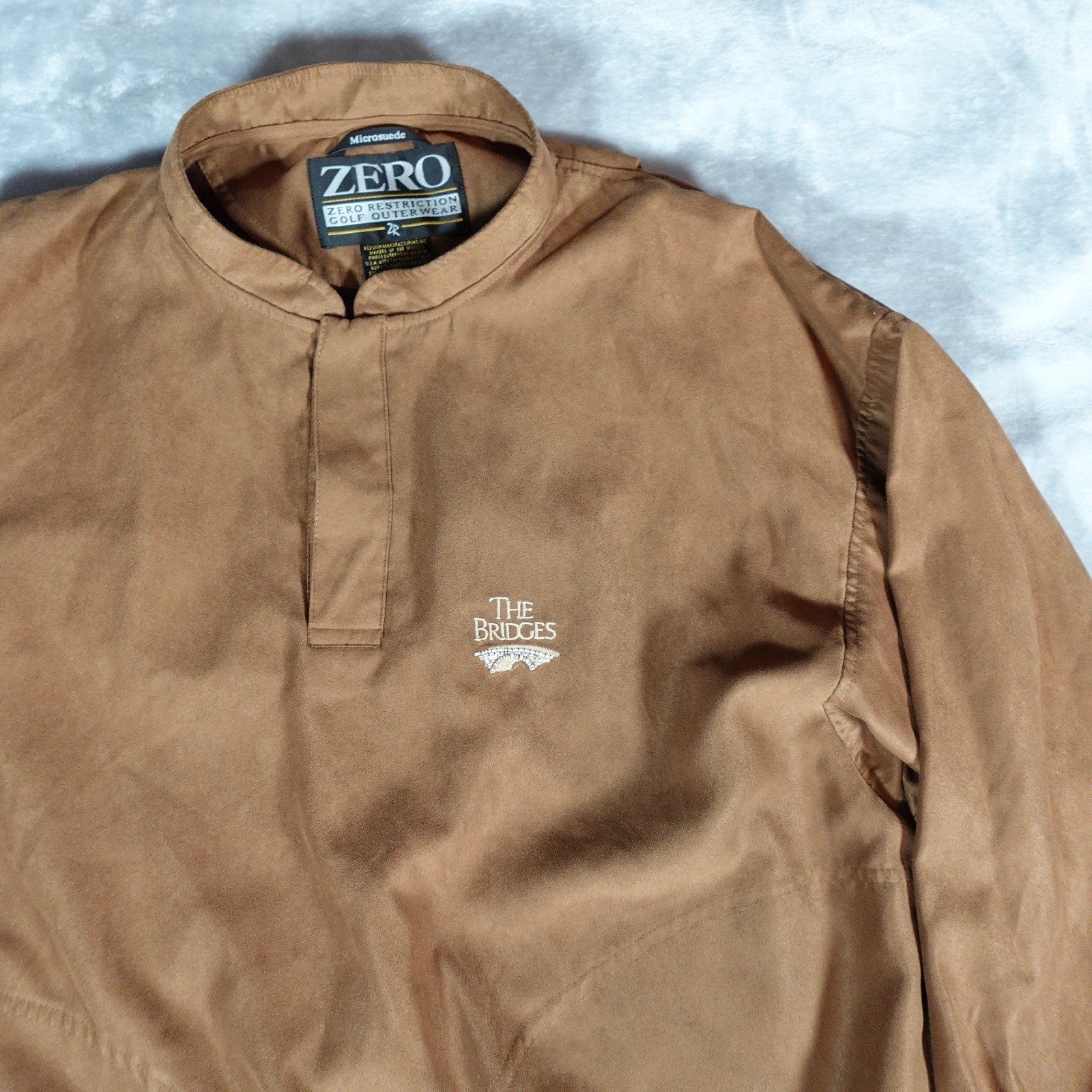 Zero Restriction Microsuede Pullover Jacket Mens … - image 2