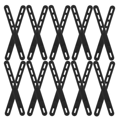 20-teiliges Kabelmanagement: Silikon-Kabelbinder mit Verschlussschnalle – - Afbeelding 3 van 12