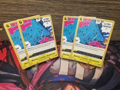 Op11-116 Merman Combat Ultramarine Event Full Playset x4 Karten 