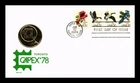 DR JIM STAMPS US COVER CAPEX 78 TORONTO WILDLIFE FDC COMBO MEDALLION CACHET