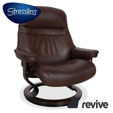 Stressless Sunrise Sessel in Pelle Marrone Mokka Gr. L Funzione Manuale