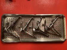 4 pcs. Assorted Vaginal Speculum V. MUELLER With Autoclave Tray