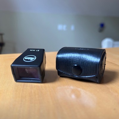 Leica 21mm Viewfinder Bright Line Black - in USA