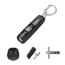 TNENGE S15Pro Keychain Flashlight,750 High Lumen EDC Pocket Flashlight with C...