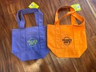 Trader Joe’s set of two Mini Halloween Tote Bags in Purple and Orange Brand NWT — photo 2